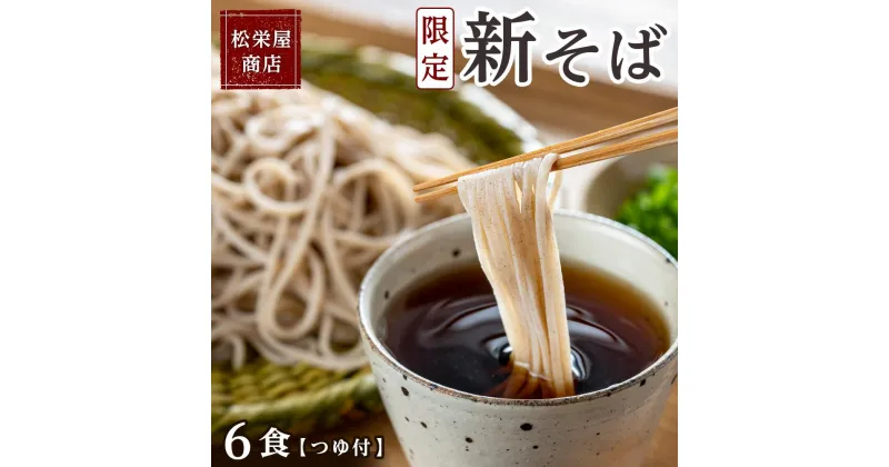 【ふるさと納税】限定新そば 6食つゆ付き | 麺 食品 加工食品 人気 おすすめ 送料無料