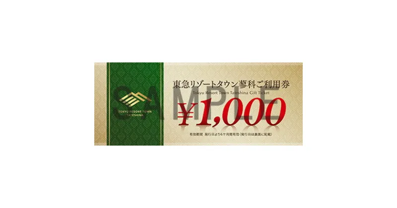 【ふるさと納税】東急リゾートタウン蓼科利用券(1,000円分×9枚)2024年11月1日から6か月間有効チケット【1421782】