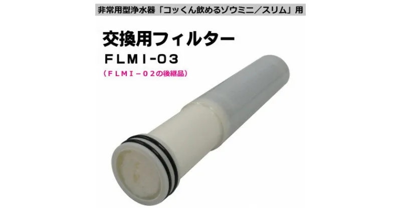 【ふるさと納税】非常用浄水器「飲めるゾウミニ/スリム」 交換用フィルター【1541867】