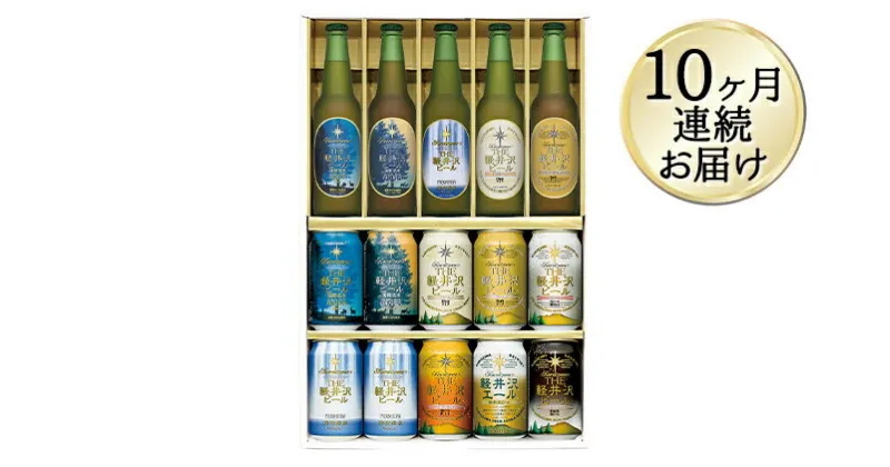 【ふるさと納税】【10カ月定期便】THE軽井沢ビールセット 9種 飲み比べギフト【 軽井沢ブルワリー ビール 地ビール お酒 酒 缶ビール 350ml プレゼント ギフト お土産 父の日 アウトドア スポーツ観戦 家飲み 詰め合わせ お中元 お歳暮 長野県 佐久市 】