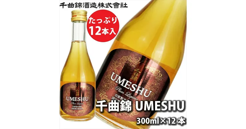 【ふるさと納税】 信州佐久　梅酒 千曲錦　UMESHU 300ml×12本セット【 酒 さけ 長野県 佐久市 】