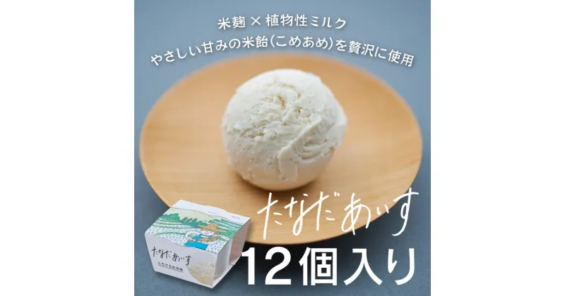 【ふるさと納税】 棚田アイス-とろけるお米味-(12個入り) | 無添加 自然派 乳製品 不使用 姨捨 長野県 千曲市 アイスクリーム こども おやつ スイーツ 美容 ビーガン アイス アレルゲンフリー