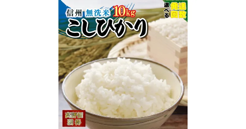 【ふるさと納税】信州米 こしひかり 無洗米 容量 5kg （ 5kg×1袋 ） 10kg （ 5kg×2袋 ）15kg （ 5kg×3袋 ） 長野県産 ｜ コシヒカリ お米 無洗米 新米 10kg 特産品 千曲市 長野県 | 選べる 定期便 3回 6回12回 半年 こめ コメ 1等米 便利 高評価獲得