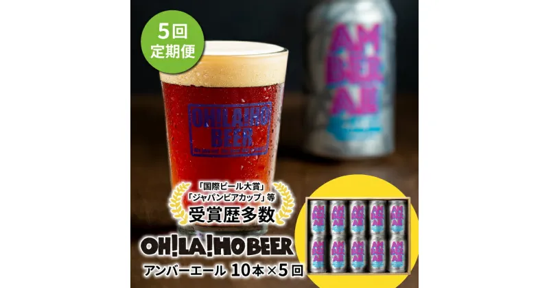 【ふるさと納税】【5回定期便】クラフトビール アンバーエール 10本セット オラホビール お酒 おしゃれ 地ビール ギフト 美味しい 国産 長野県東御市