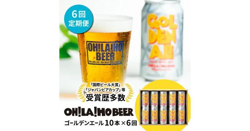 【ふるさと納税】クラフトビール ゴールデンエール 10本セット 定期便 (6回) オラホビール お酒 おしゃれ 地ビール ギフト 美味しい 国産 長野県東御市