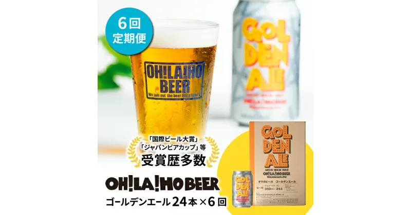 【ふるさと納税】【6回定期便】クラフトビール ゴールデンエール 24本セット オラホビール お酒 おしゃれ 地ビール ギフト 美味しい 国産 長野県東御市