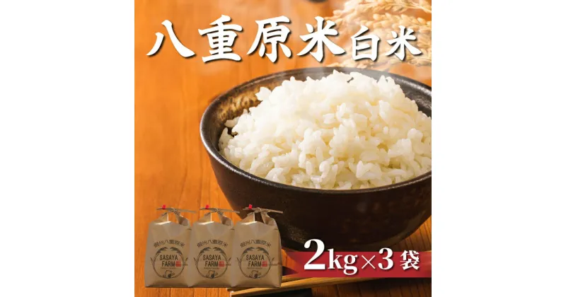 【ふるさと納税】令和6年産八重原米 精米 6kg (2kg×3袋) お米 コシヒカリ白米 美味しい 甘い ギフト お中元 お歳暮 自宅用 家庭用 国産長野県東御市