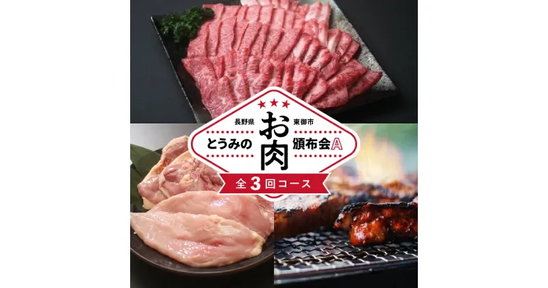 【ふるさと納税】とうみのお肉頒布会A（3回コース）