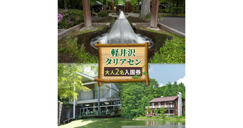 【ふるさと納税】軽井沢タリアセン　大人2名　入園券　 チケット 入場券 優待券 軽井沢 塩沢湖 美術館 レストラン 買い物 ショップ リゾート 自然 リラックス