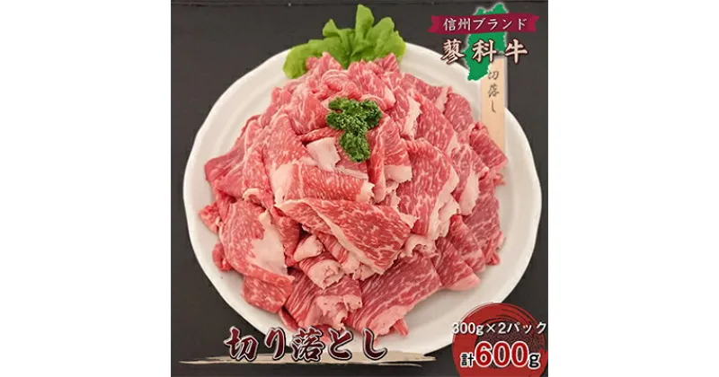 【ふるさと納税】【牛肉切落し】信州蓼科牛の厳選部位を600g(300g×2パック)御代田町古越牧場産【配送不可地域：離島】【1296968】